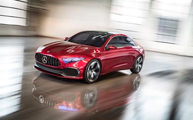 2017 Mercedes-Benz A Sedan Concept wallpaper thumbnail.