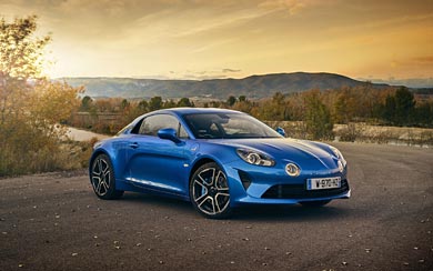 2018 Alpine A110 wallpaper thumbnail.