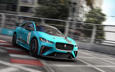 2018 Jaguar I-Pace eTrophy wallpaper thumbnail.