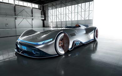 2018 Mercedes-Benz Vision EQ Silver Arrow Concept wallpaper thumbnail.