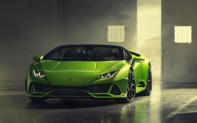 2019 Lamborghini Huracan EVO Spyder wallpaper thumbnail.