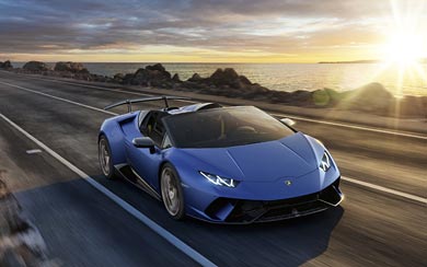 2019 Lamborghini Huracan Performante Spyder wallpaper thumbnail.