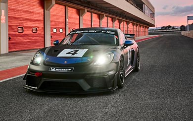 2022 Porsche 718 Cayman GT4 RS Clubsport wallpaper thumbnail.