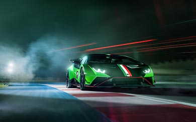 2023 Lamborghini Huracan STO SC 10 Anniversario wallpaper thumbnail.
