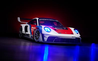 2023 Porsche 911 GT3 R Rennsport wallpaper thumbnail.